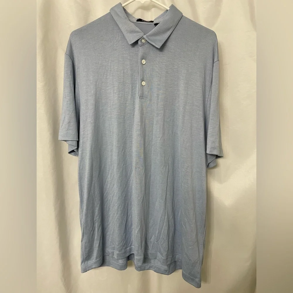 Theory Bron C. Anemone Regular Fit Polo Shirt size XXL